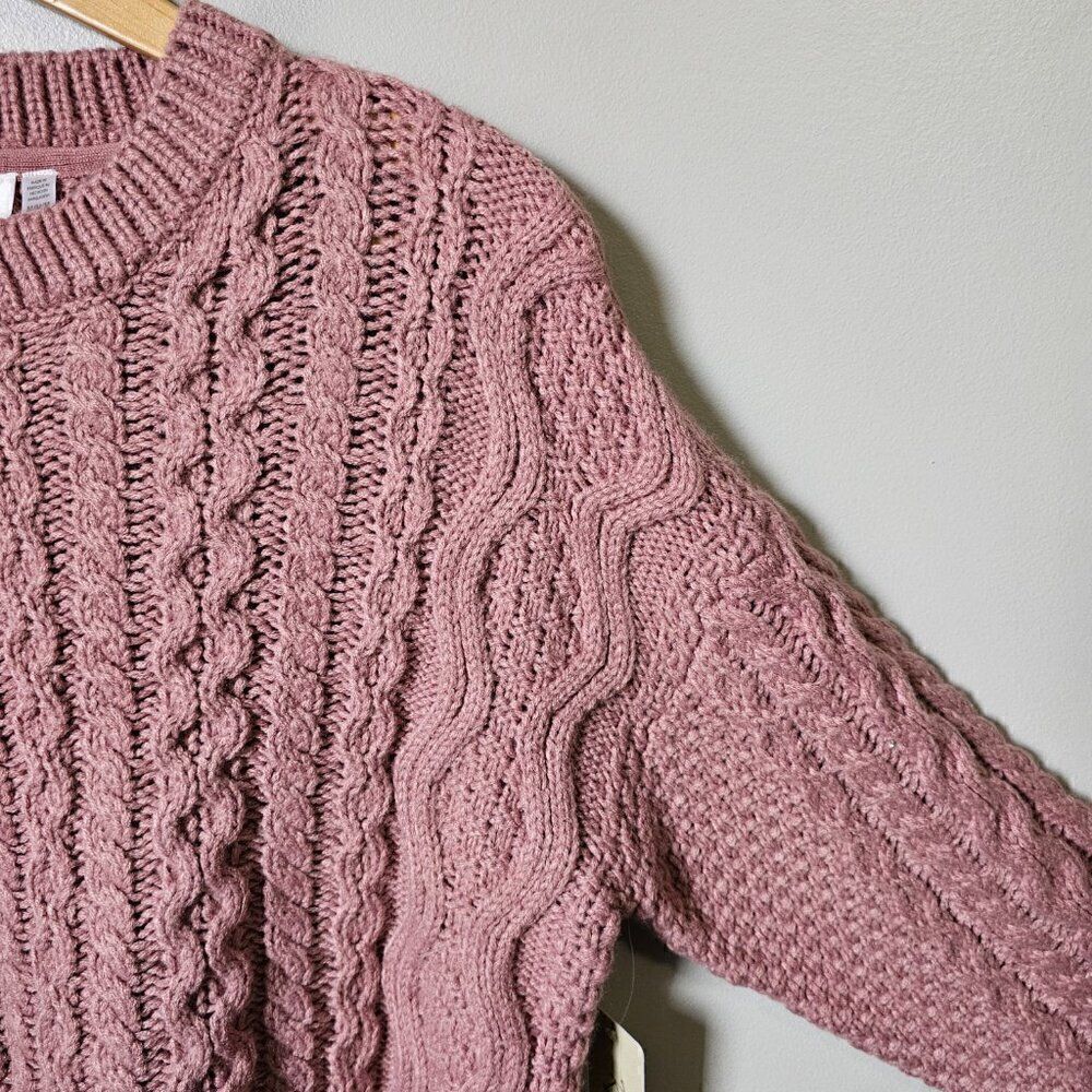 NWT RD STYLE PINK CHUNKY PULLOVER SWEATER COZY SIZE M - Picture 10 of 16